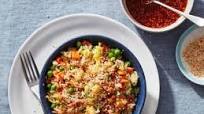 Air Fryer Fried Rice with Sesame-Sriracha Sauce Air Fryer Fried Rice with Sesame-Sriracha Sauce