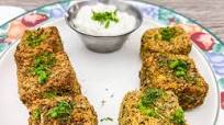 Breaded Tofu with Falafel Mix Breaded Tofu with Falafel Mix