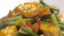 Garlic Scapes with Tau Kwa and Prawns Garlic Scapes with Tau Kwa and Prawns