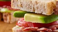 Avocado Hummus and Turkey Bacon Sandwich Avocado Hummus and Turkey Bacon Sandwich