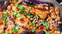 Claypot Brinjal with Minced Pork Claypot Brinjal with Minced Pork
