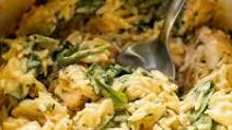 Cheesy Chicken Orzo Cheesy Chicken Orzo