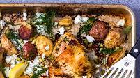 Sheet Pan Chicken and Potatoes with Feta, Lemon and Dill Sheet Pan Chicken and Potatoes with Feta, Lemon and Dill