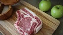 Heritage Pork Chops with Bourbon Apples Heritage Pork Chops with Bourbon Apples