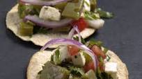 Tostadas de nopales Tostadas de nopales