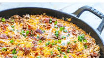 Bacon Cheeseburger Rice Skillet Bacon Cheeseburger Rice Skillet