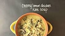Creamy Crockpot Lemon Chicken Kale Soup Creamy Crockpot Lemon Chicken Kale Soup