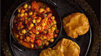 Chana masala with puri Chana masala with puri
