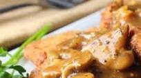 German Schnitzel with Mushroom Gravy German Schnitzel with Mushroom Gravy