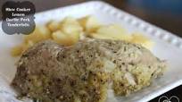 Slow Cooker Lemon Garlic Pork Tenderloin Slow Cooker Lemon Garlic Pork Tenderloin