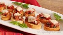 Bruschetta with Tomatoes, Cheese and Prosciutto Recipe Bruschetta with Tomatoes, Cheese and Prosciutto Recipe
