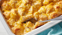 Cheesy Ham and Chicken Bubble-Up Bake Cheesy Ham and Chicken Bubble-Up Bake