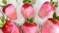 Pink Chocolate Dipped Strawberries Pink Chocolate Dipped Strawberries