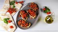 Grilled Halloumi Bruschetta Grilled Halloumi Bruschetta