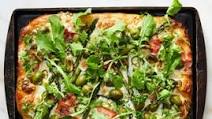 Sheet-Pan Pizza with Asparagus and Arugula Sheet-Pan Pizza with Asparagus and Arugula