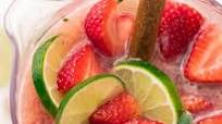 Strawberry Champagne Margarita Punch Strawberry Champagne Margarita Punch