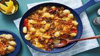 Pork Sausage Gnocchi Bake with Roasted Tomatoes & a Crispy Panko Topping Pork Sausage Gnocchi Bake with Roasted Tomatoes & a Crispy Panko Topping