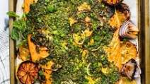 Baked Salmon with Fresh Herb Chutney Baked Salmon with Fresh Herb Chutney