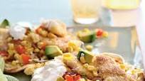 Tilapia Tostadas with Roasted Corn Relish Tilapia Tostadas with Roasted Corn Relish