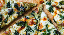 Kale Pesto Pizza Kale Pesto Pizza