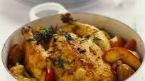 Roasted Crock Pot Chicken & Apples Roasted Crock Pot Chicken & Apples