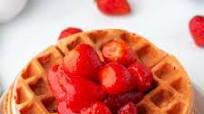 Strawberry Waffles Strawberry Waffles