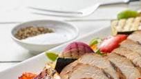 Mesquite Barbeque Loin with Grilled Vegetables Mesquite Barbeque Loin with Grilled Vegetables