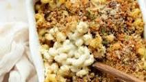 Baked Mac and Cheese with Herby Stuffing Breadcrumbs Baked Mac and Cheese with Herby Stuffing Breadcrumbs