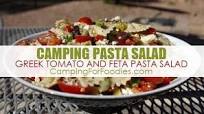 Greek Tomato And Feta Camping Pasta Salad Recipe Greek Tomato And Feta Camping Pasta Salad Recipe