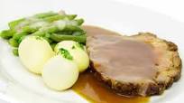 German Pork Roast with Mustard Gravy (Senfbraten) German Pork Roast with Mustard Gravy (Senfbraten)