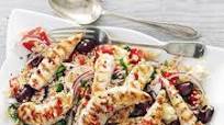 Griddled chicken with quinoa Greek salad | BBC Good Food Griddled chicken with quinoa Greek salad | BBC Good Food