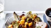 All-in-one roast pork and winter veg All-in-one roast pork and winter veg