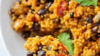 One Pot Southwest Quinoa and Black Beans {gluten free + vegan} One Pot Southwest Quinoa and Black Beans {gluten free + vegan}