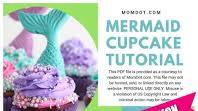 Mermaid Cupcake Recipe + Tail Topper DIY Mermaid Cupcake Recipe + Tail Topper DIY
