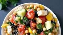 Mediterrranean Chickpeas Salad with Feta Mediterrranean Chickpeas Salad with Feta