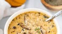 Creamy Mushroom and Rice Soup Creamy Mushroom and Rice Soup