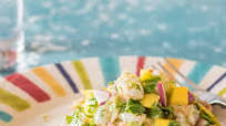 Mango Avocado and Shrimp Ceviche Tostadas Mango Avocado and Shrimp Ceviche Tostadas