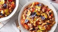 Beef Bolognese with Cherry Tomatoes, Summer Squash, & Opal Basil Beef Bolognese with Cherry Tomatoes, Summer Squash, & Opal Basil