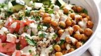 Mediterranean Farro Salad with Spiced Chickpeas Mediterranean Farro Salad with Spiced Chickpeas