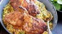 Tikka masala roast chicken with spiced pilau rice Tikka masala roast chicken with spiced pilau rice