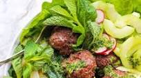 AIP and Paleo Asian Meatballs Sheet Pan Dinner (with cabbage and daikon)