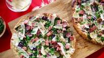 Ham, Spinach and Potato Pizza Ham, Spinach and Potato Pizza