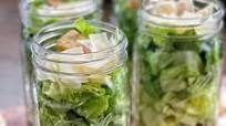 Shortcut Grilled Chicken Caesar Mason Jar Salads Shortcut Grilled Chicken Caesar Mason Jar Salads