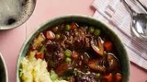 Beef & Mushroom Stew with Mashed Potatoes Beef & Mushroom Stew with Mashed Potatoes
