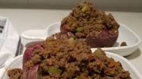 Sloppy Topped Sweet Potatoes Sloppy Topped Sweet Potatoes