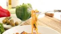 Sofrito Zucchini Pasta with Beans and Lightly Fried Plantains Sofrito Zucchini Pasta with Beans and Lightly Fried Plantains