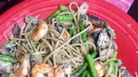 Light Alfredo Shrimp & Asparagus Pasta Dinner Light Alfredo Shrimp & Asparagus Pasta Dinner
