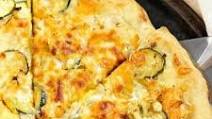 Roasted Veggie Pizza with Garlic Cream Sauce Roasted Veggie Pizza with Garlic Cream Sauce
