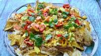 Grilled Carnitas and Chorizo Nachos Grilled Carnitas and Chorizo Nachos