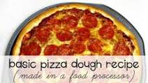 Basic Pizza Dough (made in food processor) Basic Pizza Dough (made in food processor)